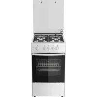 Плита Газовая Darina ABA 3007 W белый (стеклянная крышка) реш.чугун