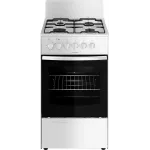 Плита Комбинированная Darina 1A KM341 301 W белый (без крышки) реш.сталь