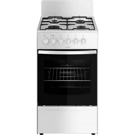 Плита Комбинированная Darina 1A KM341 301 W белый (без крышки) реш.сталь