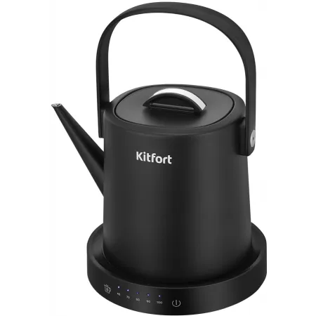 Чайник электрический Kitfort КТ-6754 1л. 1200Вт черный корпус: нерж.сталь Чайник электрический Kitfort КТ-6754 1л. 1200Вт черный корпус: нерж.сталь