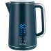 Чайник электрический Kitfort КТ-6784 1.7л. 2200Вт синий/нержавеющая сталь корпус: нерж.сталь/пластик