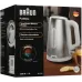 Чайник электрический Braun WK1500WH 1.7л. 2200Вт сталь/белый корпус: металл/пластик Чайник электрический Braun WK1500WH 1.7л. 2200Вт сталь/белый корпус: металл/пластик
