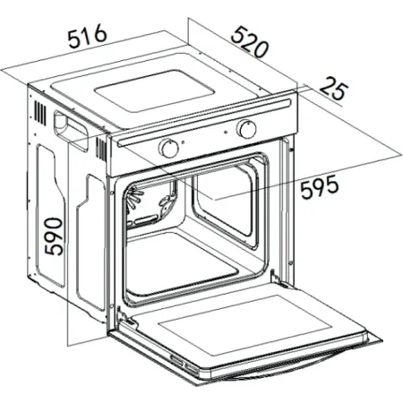 Духовой шкаф Электрический Weissgauff EOM 104 B черный Духовой шкаф Электрический Weissgauff EOM 104 B черный