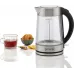Чайник электрический Gorenje K17GDWII 1.7л. 2200Вт черный корпус: стекло/металл/пластик