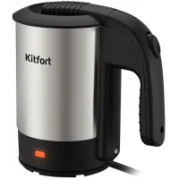 Чайник электрический Kitfort КТ-6190 0.5л. 1000Вт нержавеющая сталь/черный корпус: нерж.сталь/пластик Чайник электрический Kitfort КТ-6190 0.5л. 1000Вт нержавеющая сталь/черный корпус: нерж.сталь/пластик
