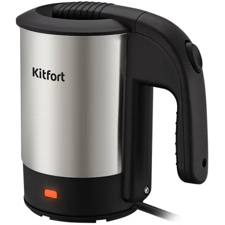Чайник электрический Kitfort КТ-6190 0.5л. 1000Вт нержавеющая сталь/черный корпус: нерж.сталь/пластик Чайник электрический Kitfort КТ-6190 0.5л. 1000Вт нержавеющая сталь/черный корпус: нерж.сталь/пластик