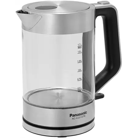 Чайник электрический Panasonic NC-K201STR 1.7л. 2200Вт серебристый корпус: стекло Чайник электрический Panasonic NC-K201STR 1.7л. 2200Вт серебристый корпус: стекло