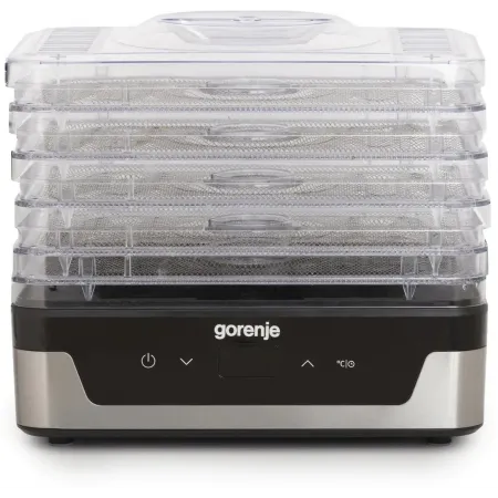 Сушка для фруктов и овощей Gorenje FDK400DE 5под. 240Вт нержавеющая сталь