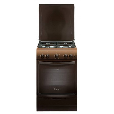 Плита Газовая Gefest ПГ 5100-02 0010 коричневый (металлическая крышка) реш.чугун