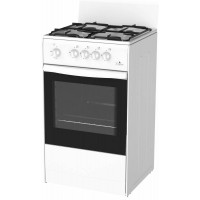 Плита Газовая Darina S GM 441 001 W белый (без крышки) реш.сталь Плита Газовая Darina S GM 441 001 W белый (без крышки) реш.сталь