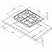 Газовая варочная поверхность Darina T1 BGM 341 11 X нержавеющая сталь