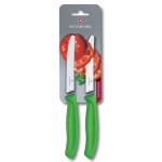 Набор ножей кухон. Victorinox Tomato and Table Knife Set (6.7836.L114B) компл.:2предм. салатовый блистер