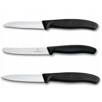 Набор ножей кухон. Victorinox Swiss Classic Paring (6.7113.3) компл.:3предм. черный европодвес