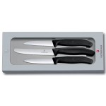 Набор ножей кухон. Victorinox Swiss Classic Paring (6.7113.3G) компл.:3предм. черный подар.коробка