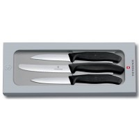 Набор ножей кухон. Victorinox Swiss Classic Paring (6.7113.3G) компл.:3предм. черный подар.коробка