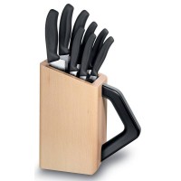 Набор ножей кухон. Victorinox Cutlery Block, 8 pieces (6.7173.8) компл.:8предм. с подставкой черный подар.коробка