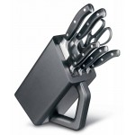 Набор ножей кухон. Victorinox Grand Maitre Cutlery Block (7.7243.6) компл.:6предм. с подставкой черный подар.коробка