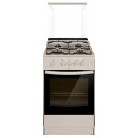 Плита Газовая Darina 1B GM 341 107 W белый/черный (стеклянная крышка) реш.сталь
