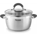 Кастрюля Rondell Flamme RDS-025 5.7л. d=24см (с крышкой) стальной