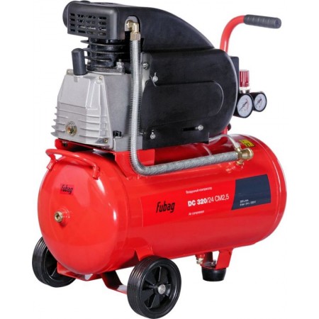 Компрессор поршневой Fubag DC 320/24 CM2.5 масляный 320л/мин 24л 1800Вт красный/черный