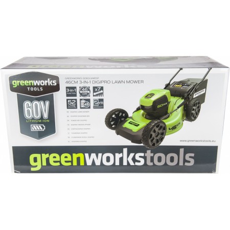 Газонокосилка роторная Greenworks GD60LM46SP (2502907)
