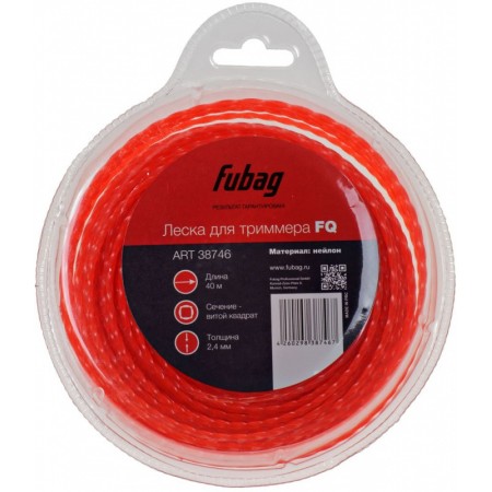 Леска для садовых триммеров Fubag FQ d=2.4мм L=40м (38746)
