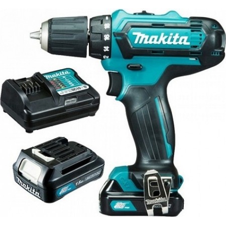 Дрель-шуруповерт Makita DF333DWYE аккум. патрон:быстрозажимной (кейс в комплекте)