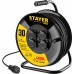 Удлинитель силовой Stayer 55076-30_z01 3x2.5кв.мм 4розет. 30м КГ катушка черный