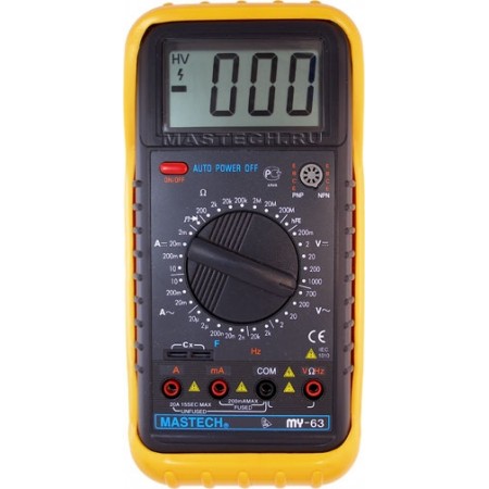 Мультиметр Mastech MY63 цифровой зеленый/черный (13-2051)