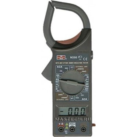 Клещи токоизмерительные Mastech M266 цифр. измер.ток:переменный черный (13-1306)