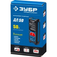 Лазерный дальномер Зубр 34925 2кл.лаз. 635нм цв.луч. красный в кейсе Лазерный дальномер Зубр 34925 2кл.лаз. 635нм цв.луч. красный в кейсе