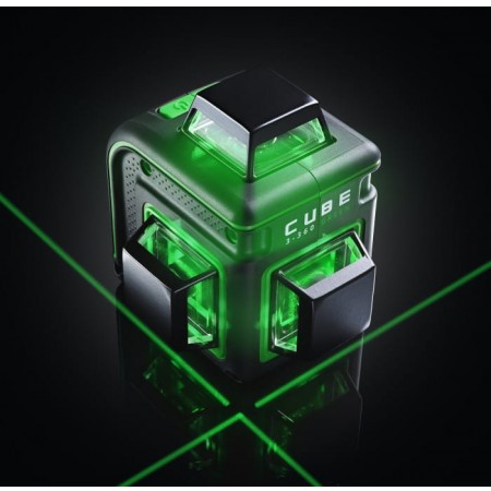 Уровень лазер. Ada Cube 3-360 GREEN Professional Edition 2кл.лаз. 520нм цв.луч. зеленый 3луч. (А00573)