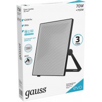 Прожектор уличный Gauss EVO светодиодный 70Втчерный (687511370)