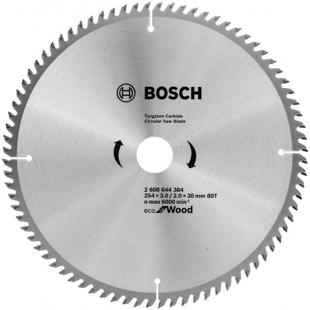 Диск пильный по дер. Bosch 2608644384 d=254мм d(посад.)=30мм (циркулярные пилы)