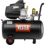 Компрессор поршневой Wester WK1500/50 масляный 190л/мин 50л 1500Вт черный
