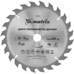 Диск пильный по дер. Matrix 73223 d=185мм d(посад.)=20мм (циркулярные пилы) (упак.:1шт)