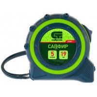 Рулетка строительная Сибртех 32581 дл.полотна 5м изм.шкала в см зацеп простой зеленый