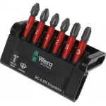 Набор бит Wera WE-057691 универсал. (6пред.) для гайковертов Набор бит Wera WE-057691 универсал. (6пред.) для гайковертов