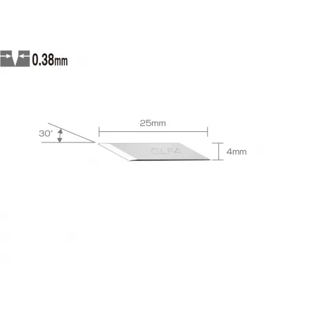 Лезвие Olfa OL-KB-5 4мм лезв.30шт