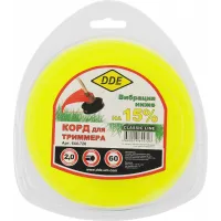 Леска для садовых триммеров DDE 644-726 d=2мм L=60м