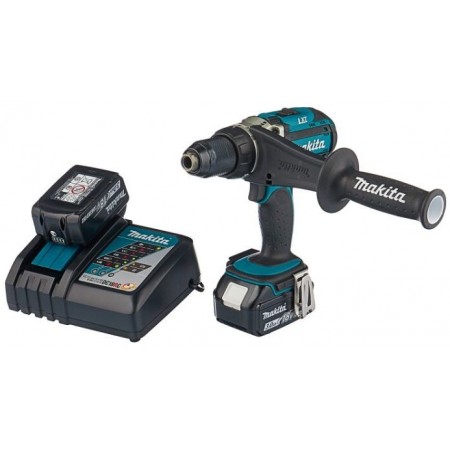 Дрель-шуруповерт Makita DDF451RFE 18Вт аккум. патрон:быстрозажимной (кейс в комплекте)