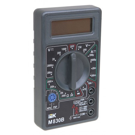 Мультиметр IEK Universal M830B цифровой черный (TMD-2B-830)