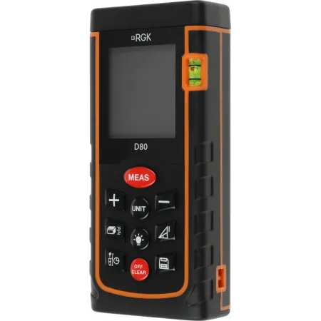 Лазерный дальномер RGK D80 2кл.лаз. 635нм цв.луч. красный (4610011871832) Лазерный дальномер RGK D80 2кл.лаз. 635нм цв.луч. красный (4610011871832)