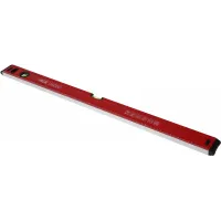 Уровень RGK U6080 пузырьковый 2глаз. магнит. красный (777865)