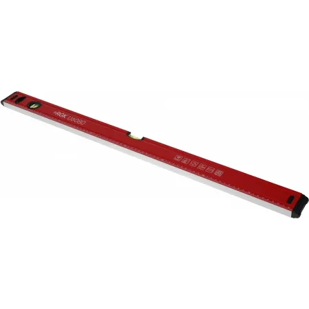 Уровень RGK U6080 пузырьковый 2глаз. магнит. красный (777865)