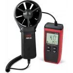 Термоанемометр RGK AM-30 портативный крыльчатый красный/черный (776332) Термоанемометр RGK AM-30 портативный крыльчатый красный/черный (776332)