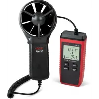 Термоанемометр RGK AM-30 портативный крыльчатый красный/черный (776332) Термоанемометр RGK AM-30 портативный крыльчатый красный/черный (776332)