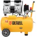 Компрессор поршневой Denzel DLS950/24 безмасляный 165л/мин 24л 950Вт желтый/черный