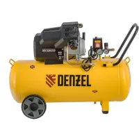 Компрессор поршневой Denzel DKV2200/100,Х-PRO масляный 400л/мин 100л 2200Вт желтый/черный