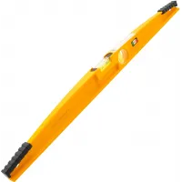 Уровень Denzel 34935 пузырьковый 2глаз. литой желтый Уровень Denzel 34935 пузырьковый 2глаз. литой желтый